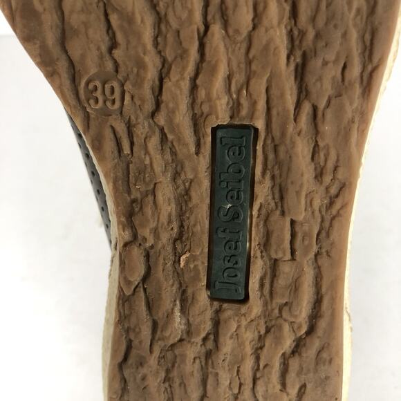 JOSEPH SEIBEL‎ Sneakers Sz 39 8 Gray Leather Walking Shoe Lace Up Perforated - Picture 9 of 10